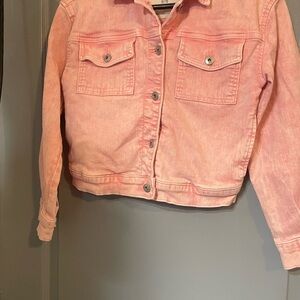 Abercrombie & Fitch Pink Jean Jacket for Kids size 10-12 pink